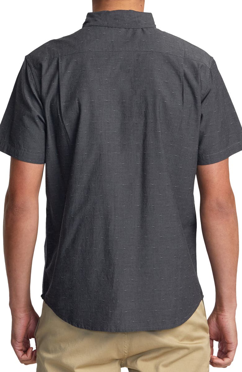 RVCA That'll Do Dobby Short Sleeve Button-Down Shirt, Alternate, color, 