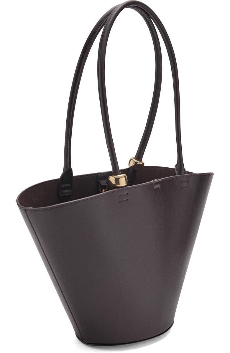 MANGO Faux Leather Shopper Bag, Alternate, color,