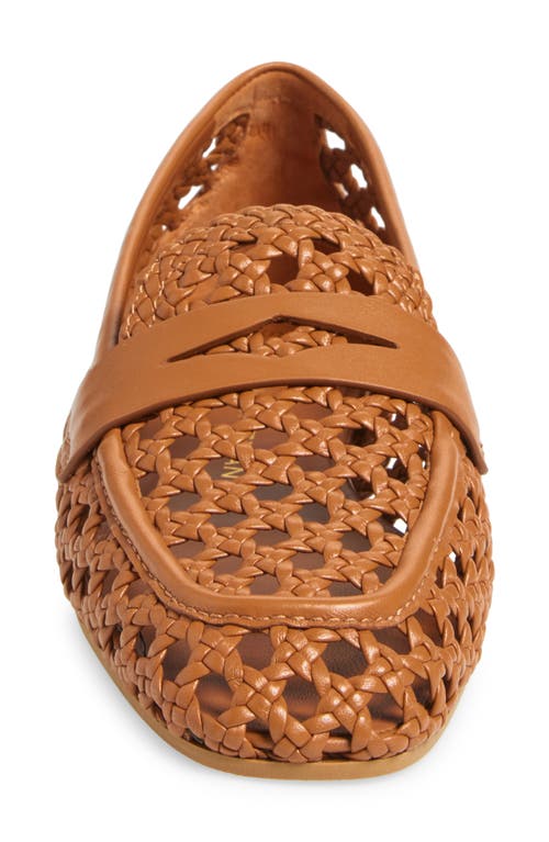Stuart Weitzman Thea Loafer - Brown In Hazel Woven