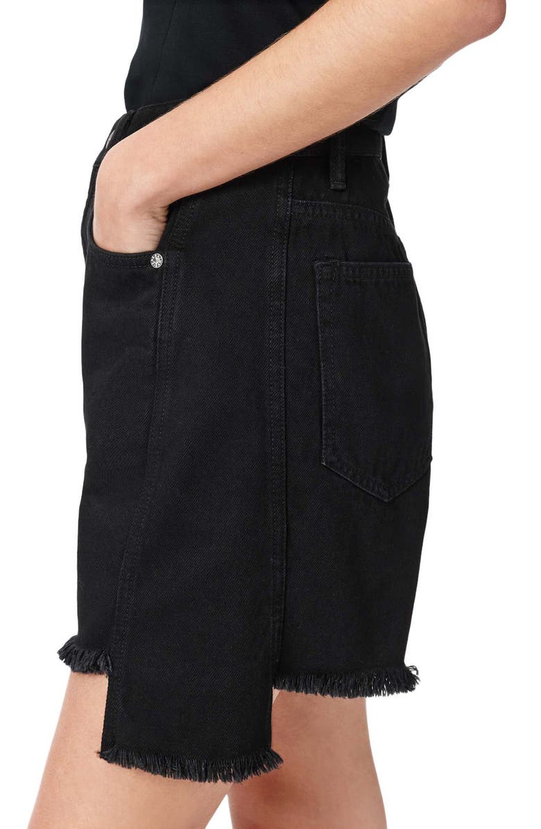 AllSaints Frankie Cutoff Denim Shorts, Alternate, color, Black