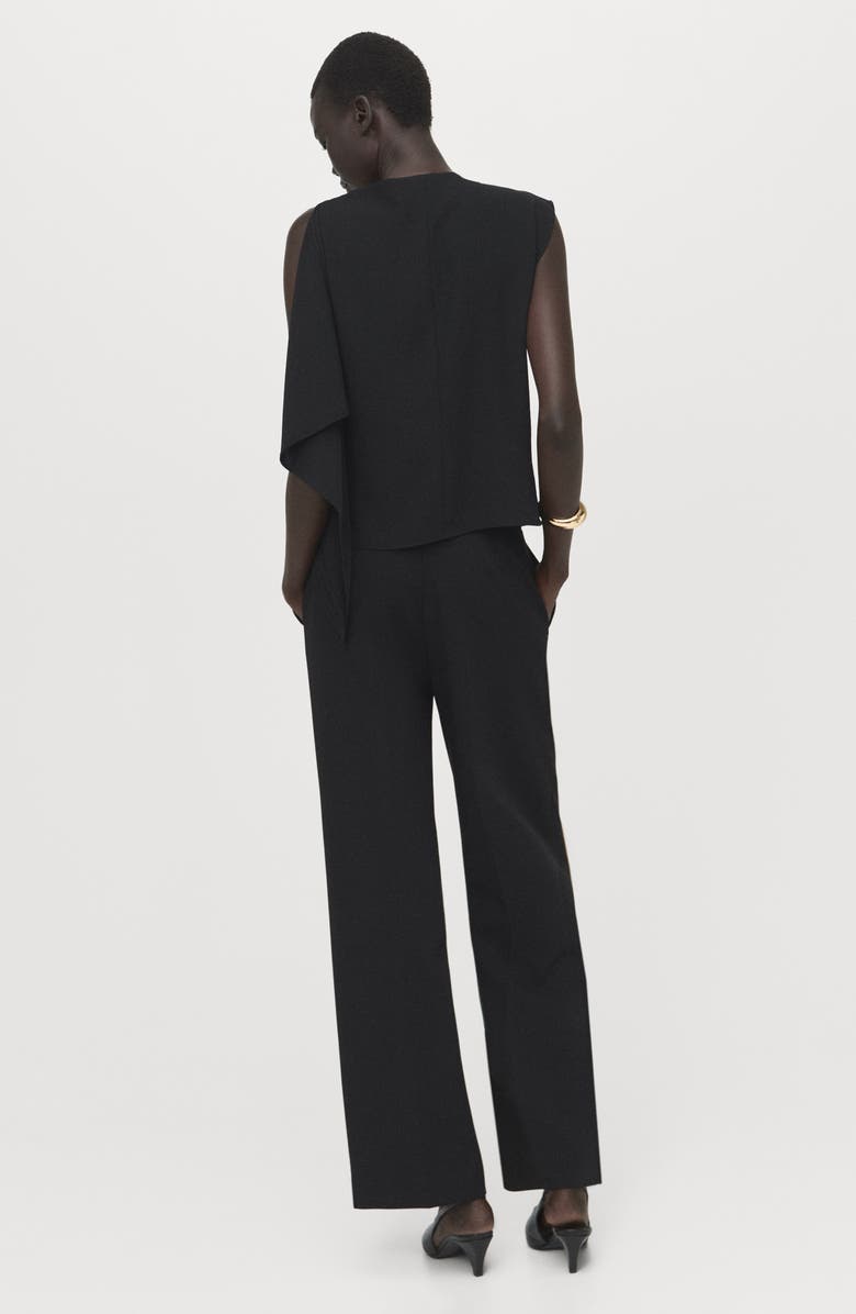 MANGO Asymmetric Ruffle Top, Alternate, color,