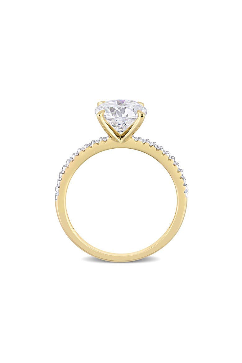 Lab Created Moissanite Ring, Alternate, color, GOLD