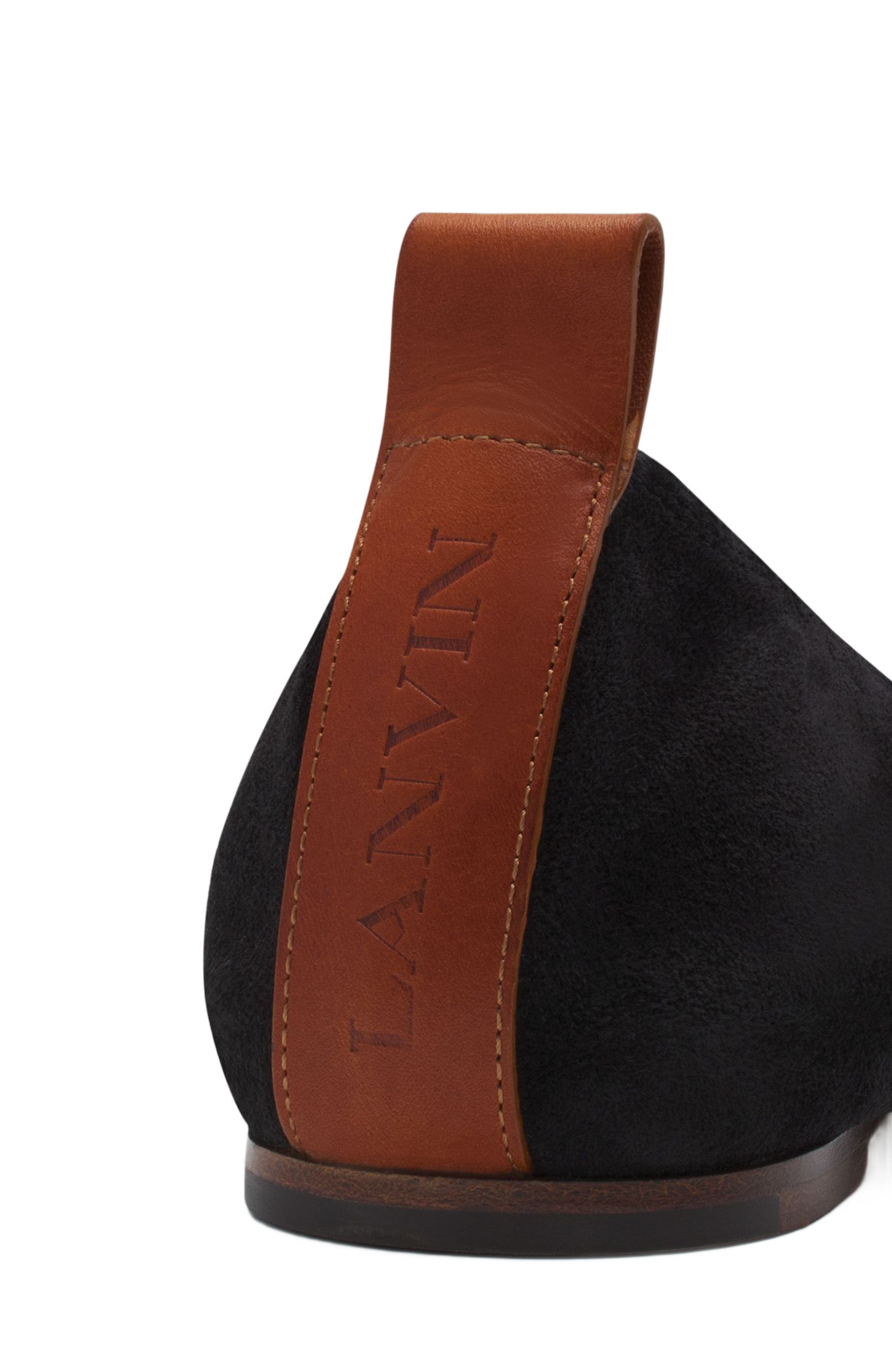 Lanvin THE SUEDE BALLERINA FLAT, Alternate, color, 