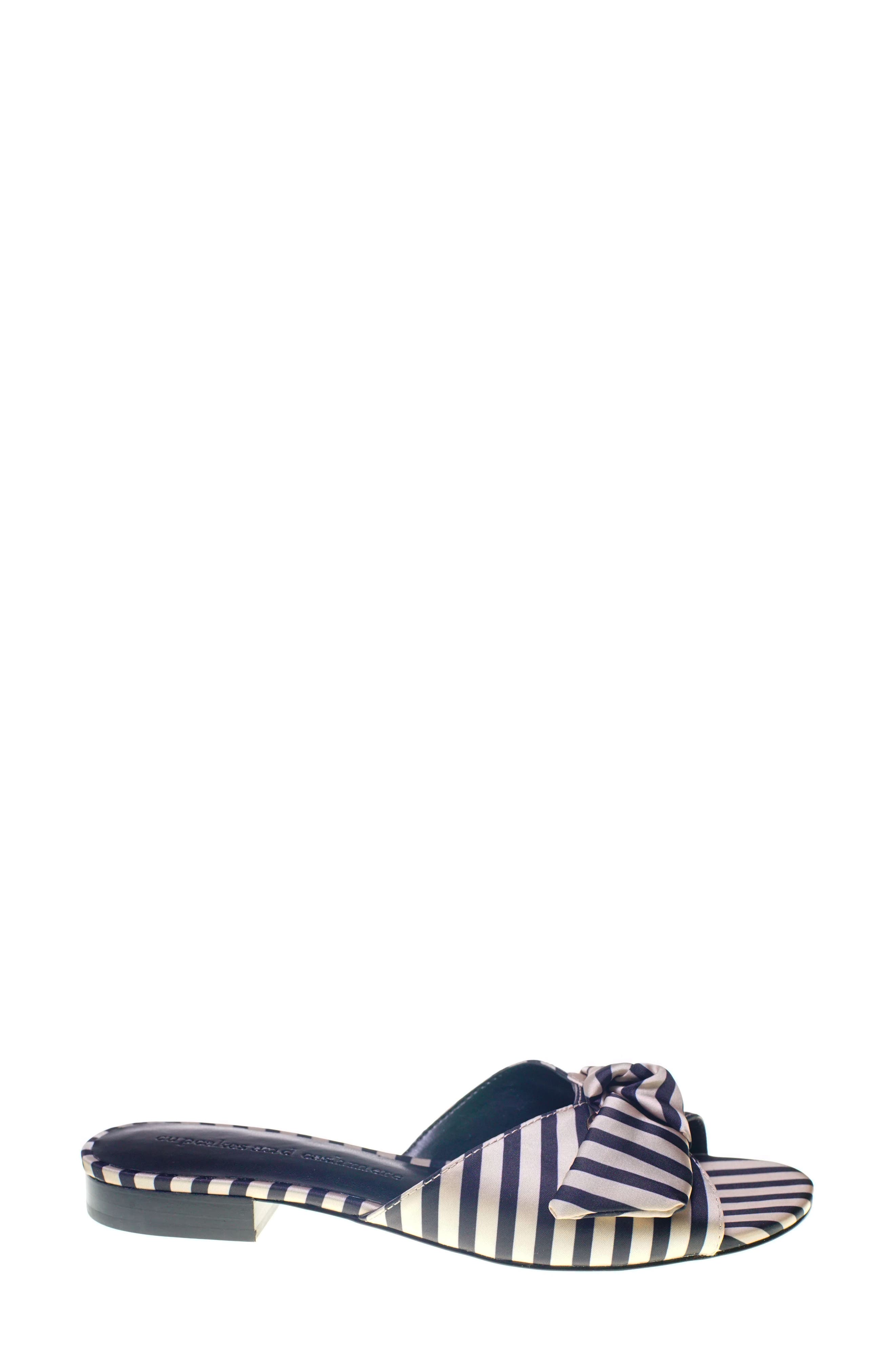 Yazia Sandal, Alternate, color, BLACK-CREAM FABRIC