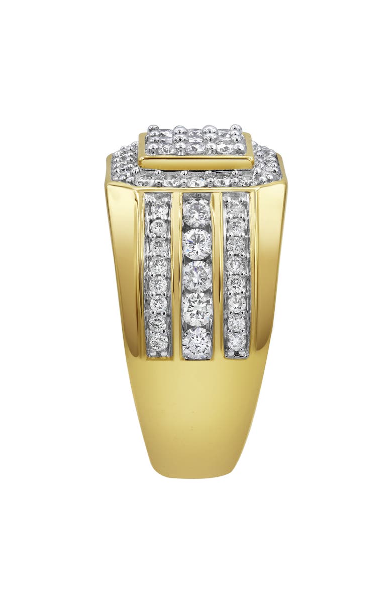 LuvMyJewelry Hexonic Deluxe 14K Yellow Gold Diamond Men Statement Ring - 1.74ct., Alternate, color, 14K Yellow Gold