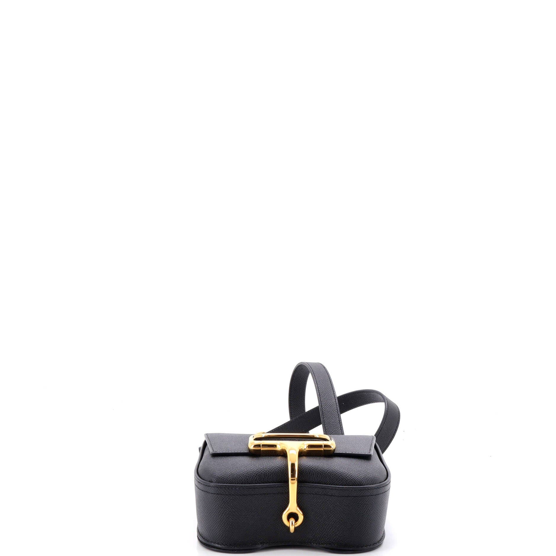 Pre-Owned Hermes Della Cavalleria Shoulder Bag Epsom Mini, Alternate, color, Noir