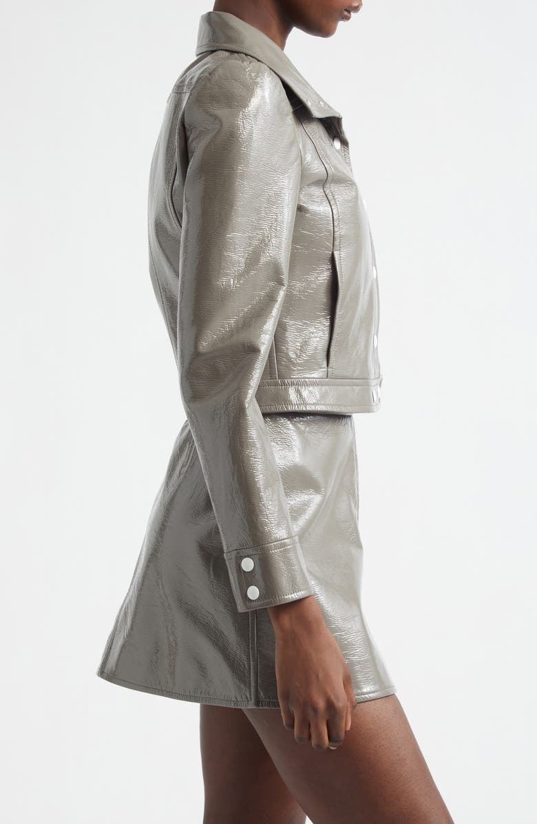 Courrèges Re-Edition Vinyl Jacket, Alternate, color, Light Mocha