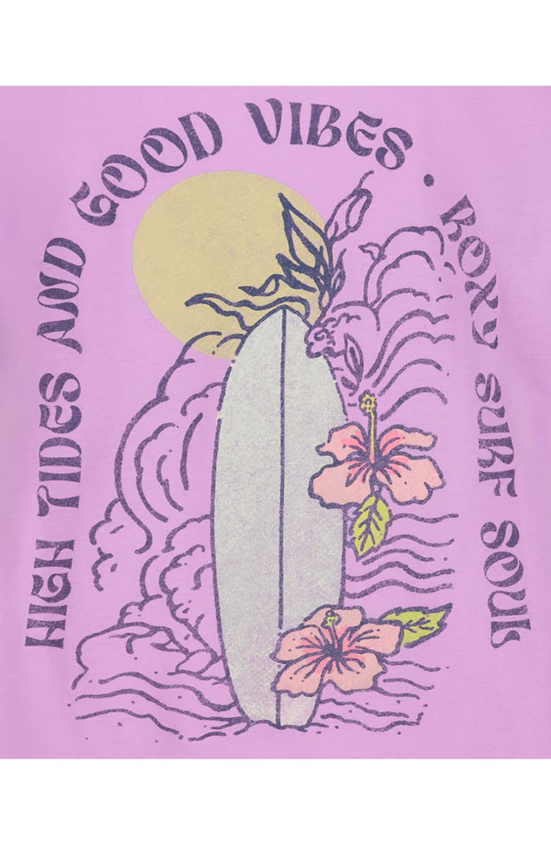 Roxy Kids' Board Biscus Cotton Graphic T-Shirt, Alternate, color,