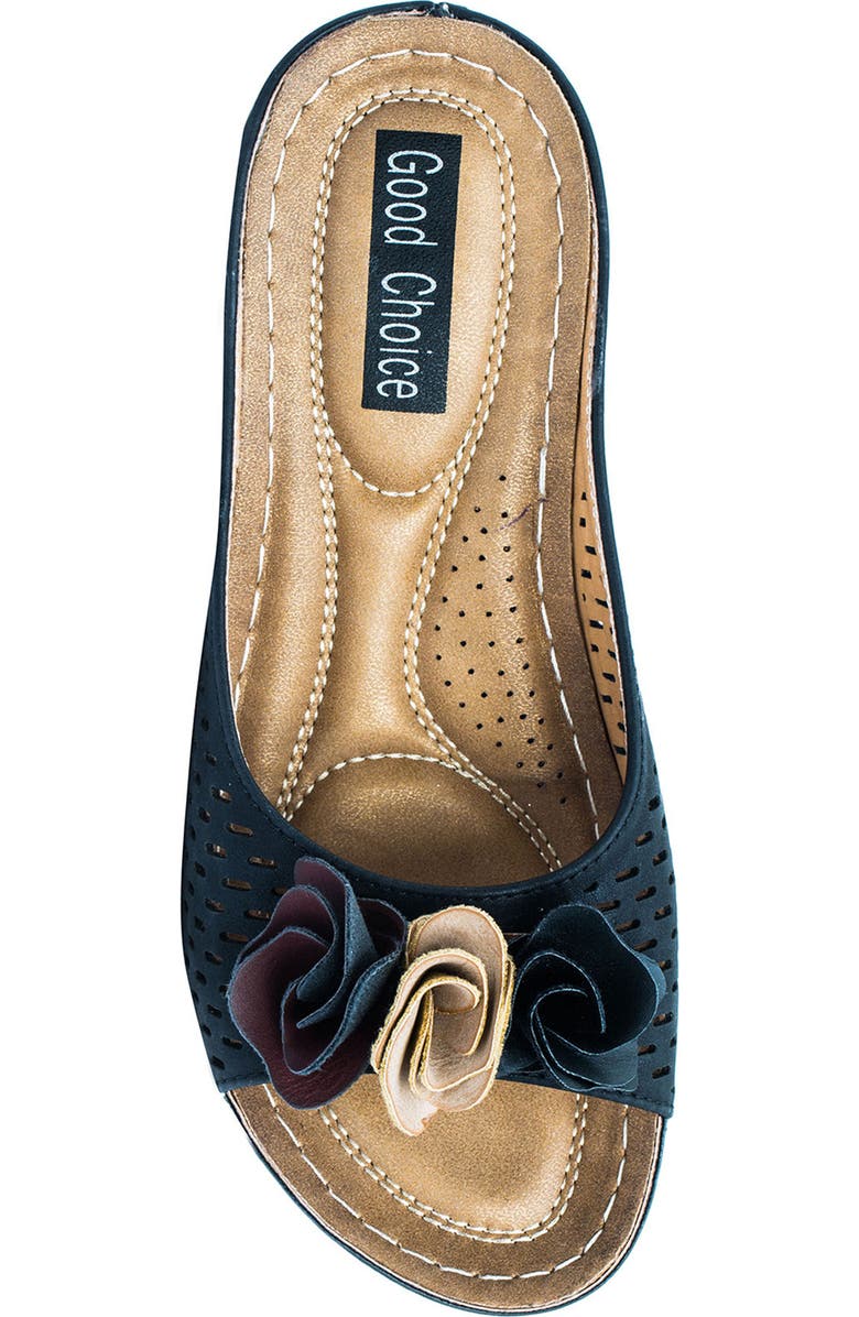 GC SHOES Juliet Wedge Sandal, Alternate, color, Black