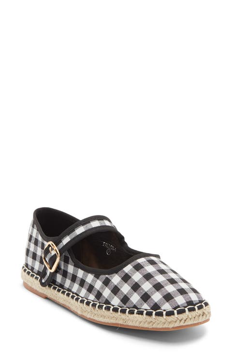 Fallon Gingham Mary Jane Flat (Women)