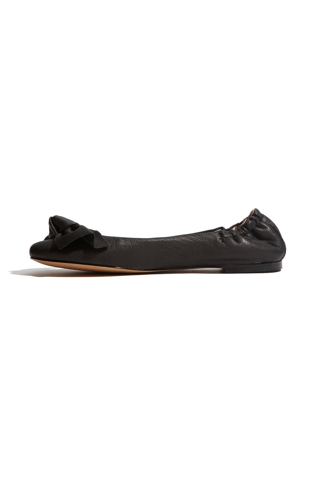 'Kortship' Flat, Alternate, color, BLACK LEATHER