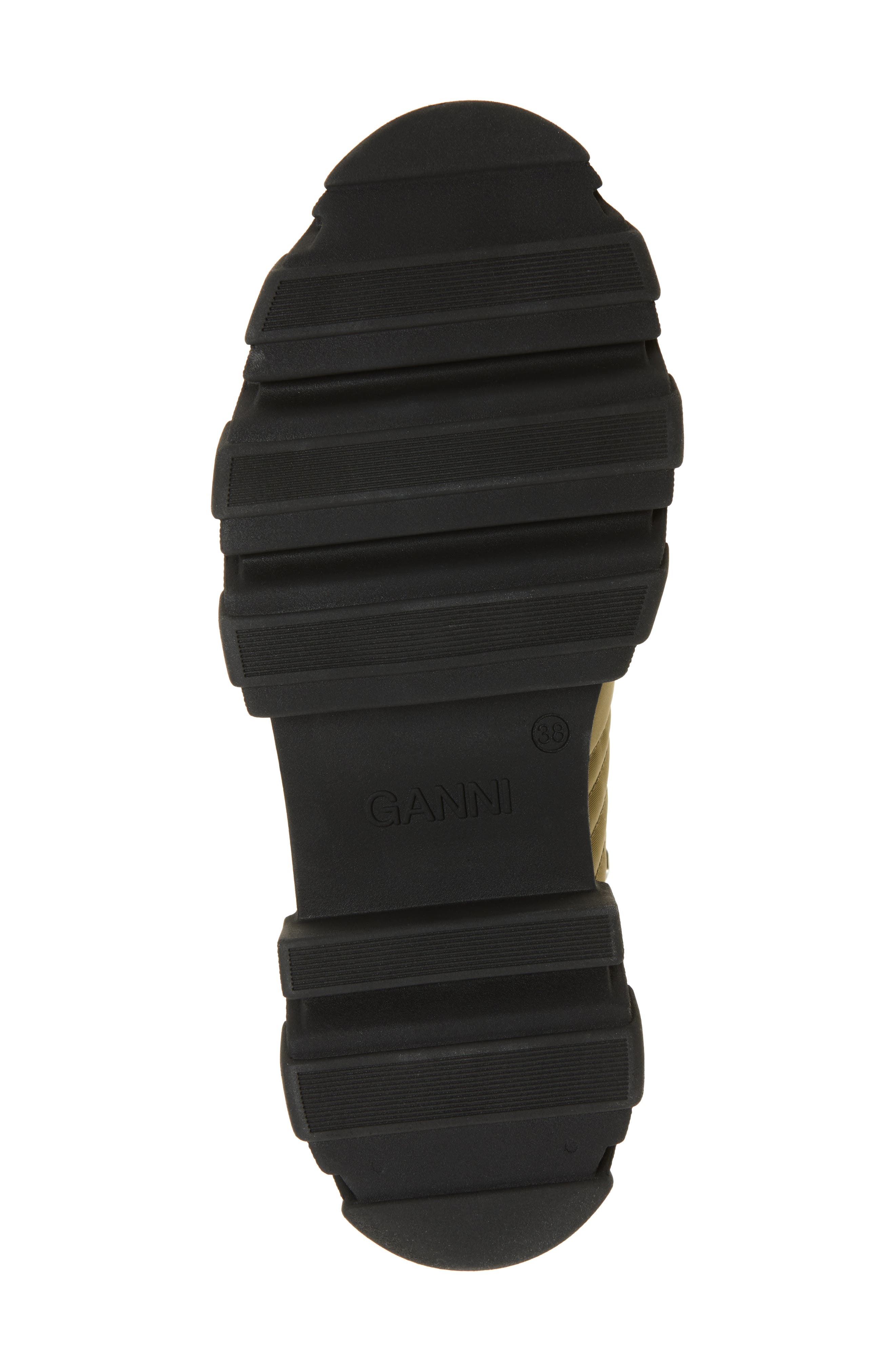 Ganni Faux Shearling Hiking Boot, Alternate, color, 