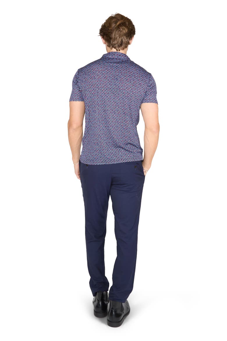 Bobby Merino Wool Johnny Collar Polo, Alternate, color, City Geo Plum
