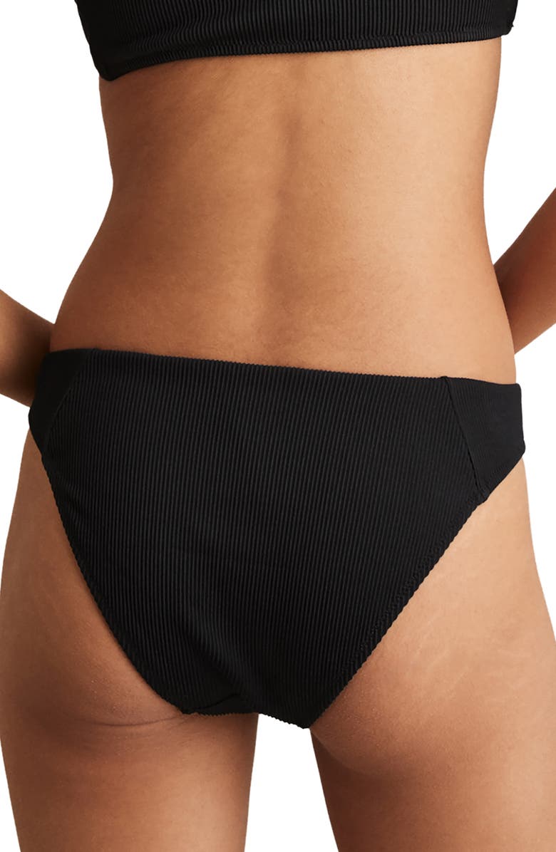Reiss Dee Hipster Bikini Bottoms, Alternate, color, Black