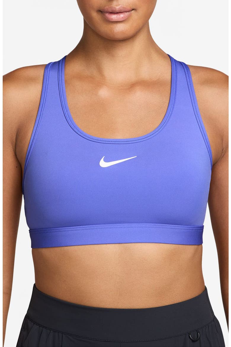 Dri-FIT Swoosh Medium Support Padded Sports Bra, Main, color, SAPPHIRE/WHITE