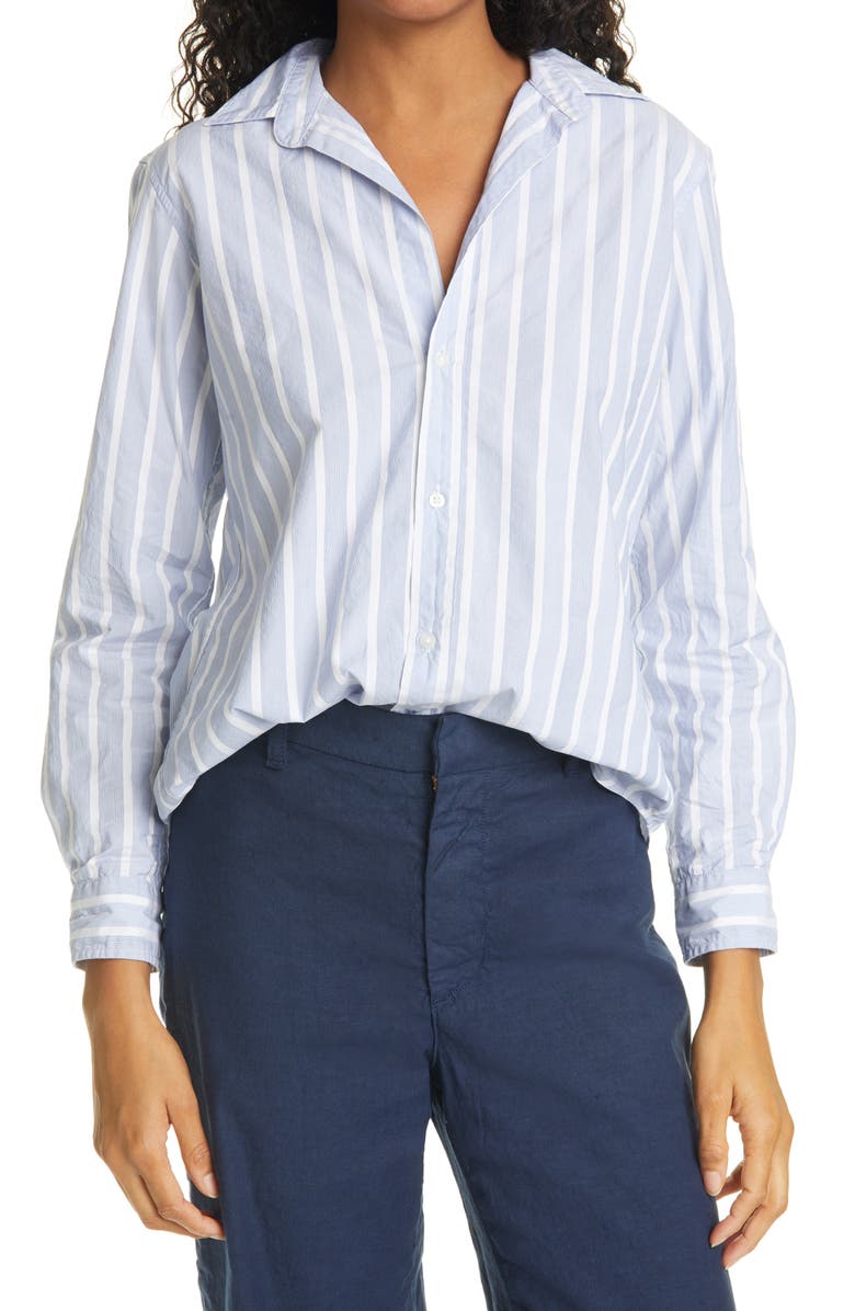 Frank & Eileen Frank Plaid Crepe Button-Up Shirt, Main, color, 