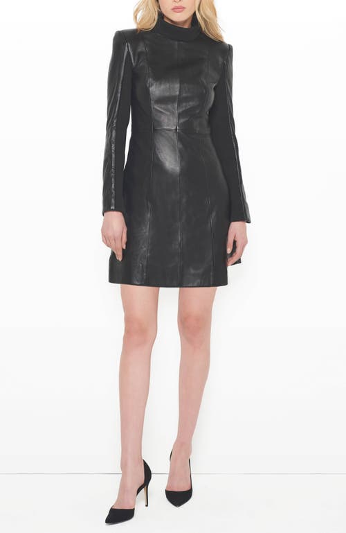 As By Df The Lbd Upcycled Leather Dress In Black