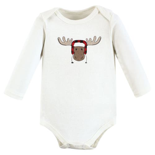 Hudson Baby Five-piece Collection Of Long-sleeve Cotton Bodysuits In Multi