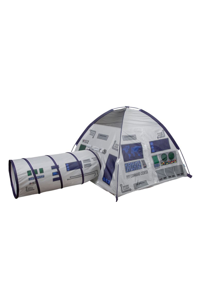 Pacific Play Tents Command Center Play Tent with Tunnel, Main, color, Grey