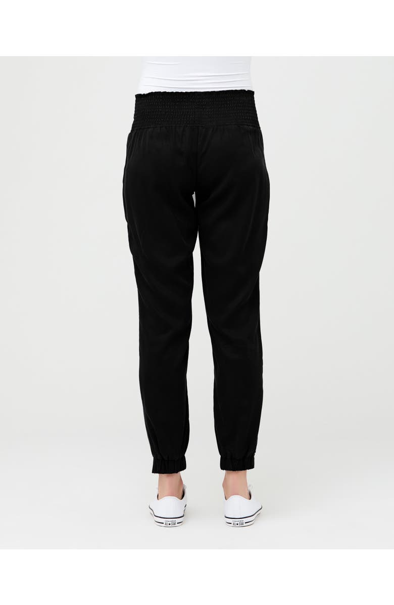 Ripe Maternity Tencel Off Duty Cargo Maternity Pant, Alternate, color, Black