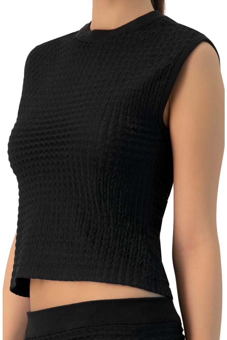 Sleeveless Knitted Top, Alternate, color, Black