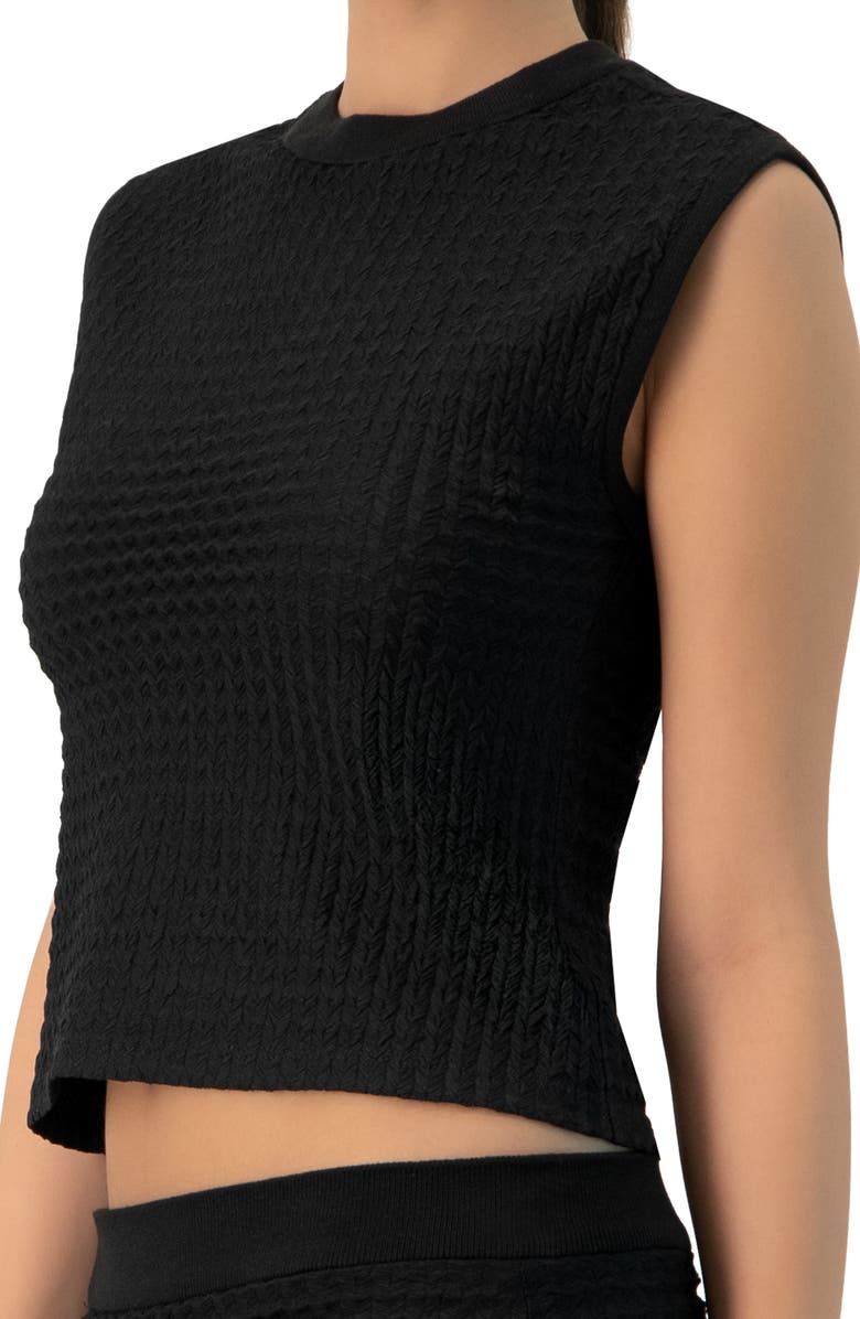 IVONNE Sleeveless Knitted Top, Alternate, color, Black