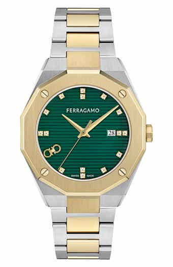Edge Diamond Two-Tone Bracelet Watch, 40mm