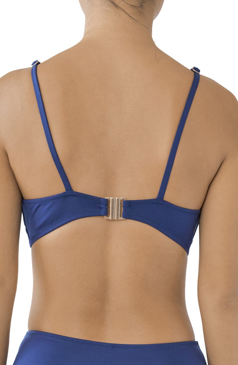 Huit So Chic Triangle Bikini Top, Alternate, color, Navy