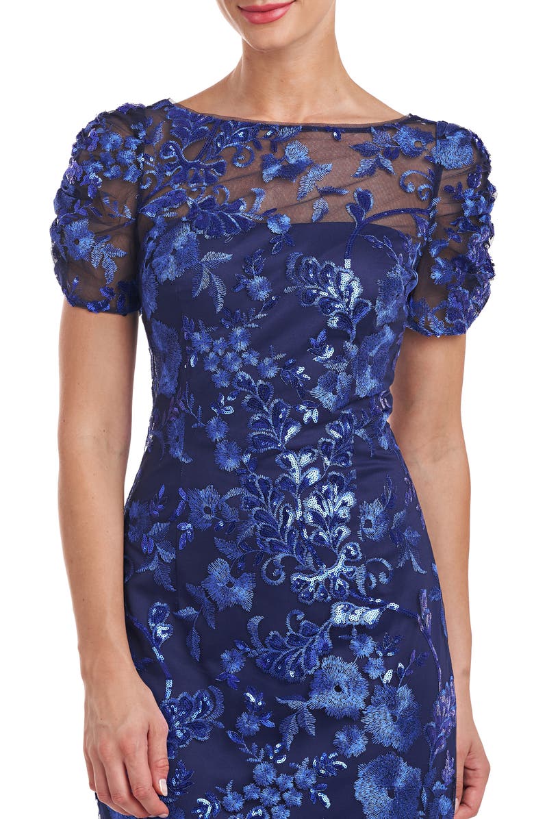 JS Collections Clover Sequin Cocktail Dress, Alternate, color, 