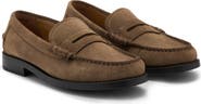 MANGO Leather Penny Loafer