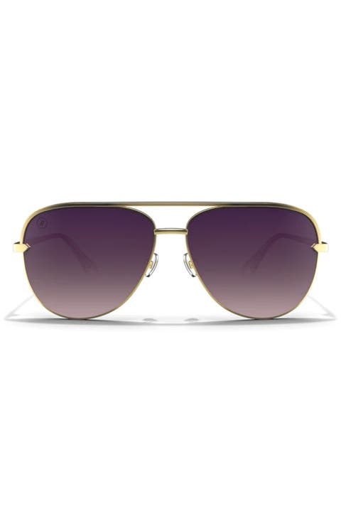 Shadow 60mm Polarized Gradient Aviator Sunglasses