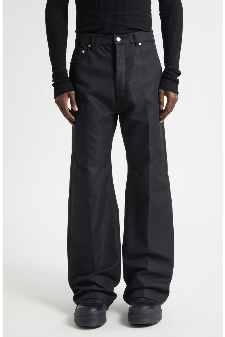 Geth Cotton & Nylon Jeans, Alternate, color, BLACK
