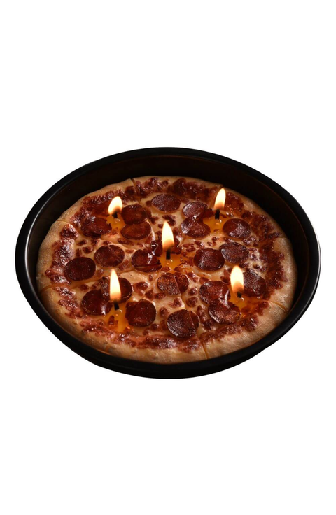Pepperoni Pizza Candle