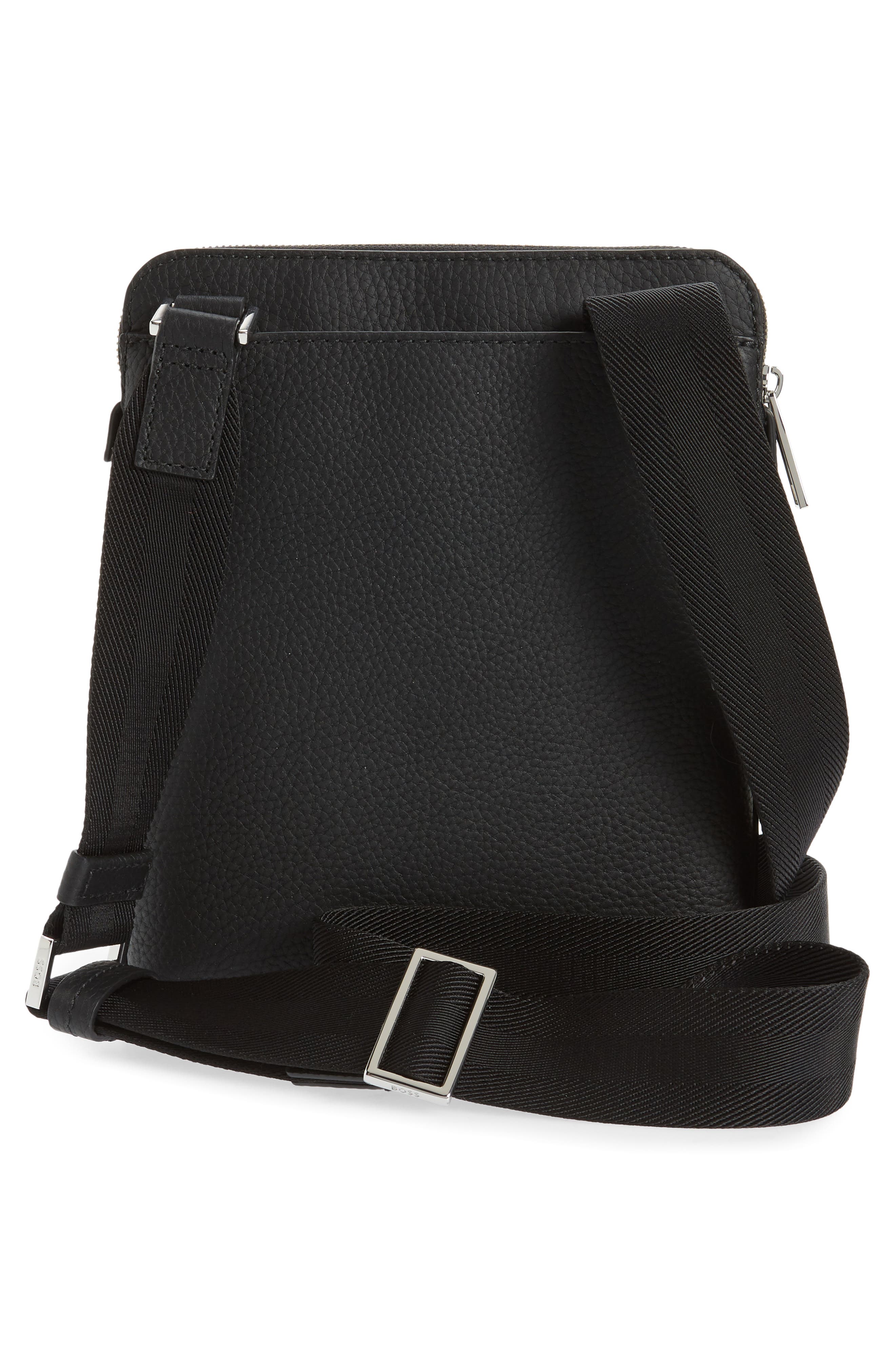 BOSS Crosstown Leather Crossbody Bag, Alternate, color, 