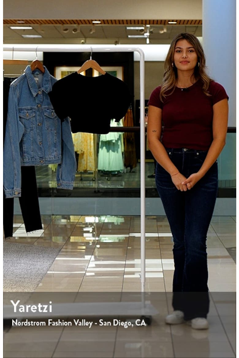 Fold Up Crop T-Shirt video