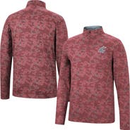 COLOSSEUM Men's Colosseum Crimson Washington State Cougars Tivo Quarter-Zip Jacket