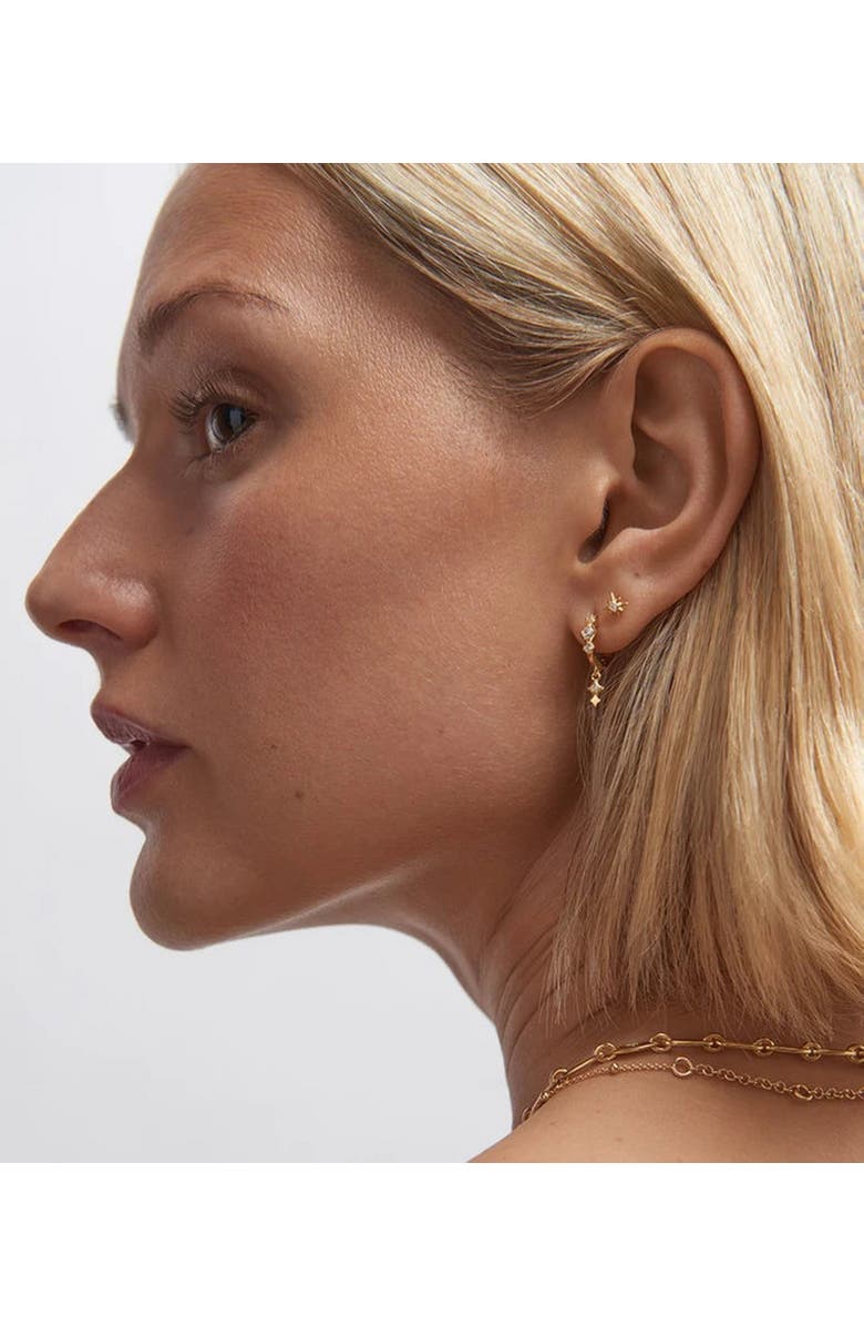 Astley Clarke Gold Polaris Star Stud Earrings, Alternate, color, Gold