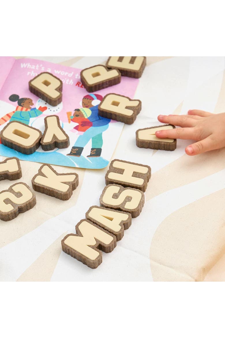 Bark Block Letters - 36 Pieces, Alternate, color, Multicolored