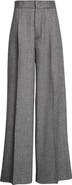 SASUPHI Bogart Pleated Stretch Virgin Wool & Cashmere Wide Leg Trousers