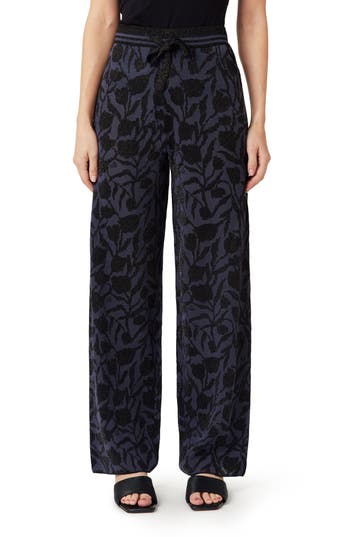Scotch & Soda Jacquard Knit Pants In Multi