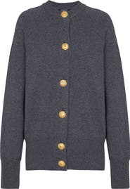 Balmain Buttoned eco-cashmere cardigan