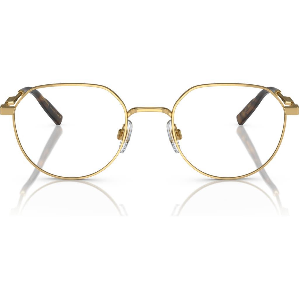 Dolce & Gabbana Dolce&gabbana 52mm Phantos Optical Glasses In Gold