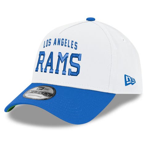 Men's New Era White/Royal Los Angeles Rams Classic Sol Alternate A-Frame 9FORTY Adjustable Hat