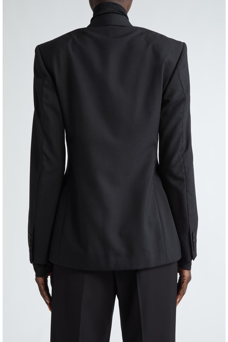 Tailored Wool Blazer, Alternate, color, BLACK