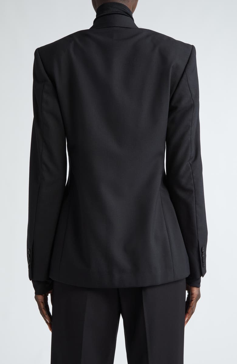 Balenciaga Tailored Wool Blazer, Alternate, color, Black