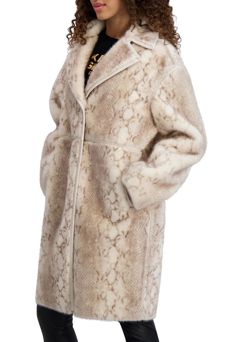 Faux Fur Jacket, Alternate, color, CREAM