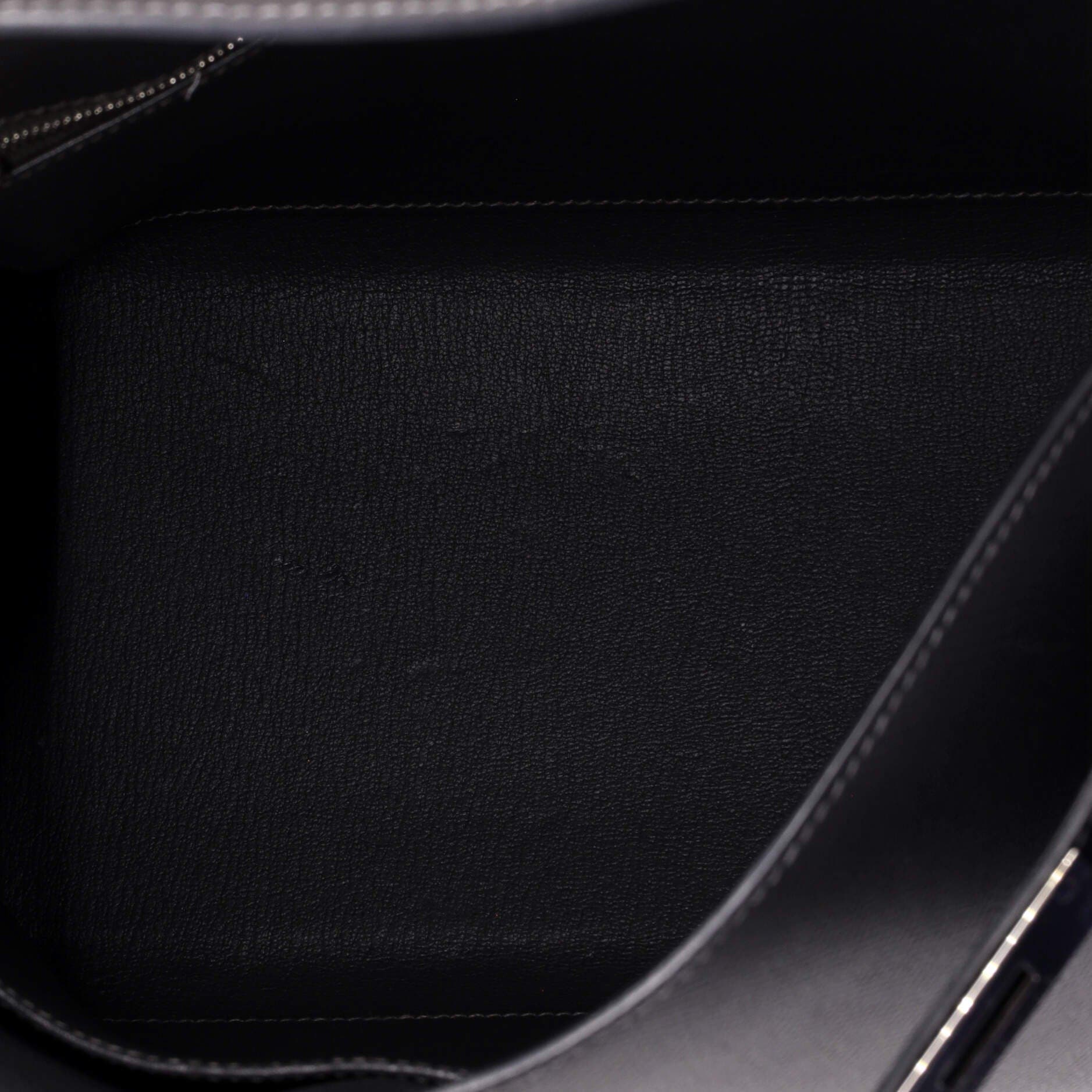 Pre-Owned Hermes Kelly Handbag Grey Epsom with Palladium Hardware 32, Alternate, color, Graphite