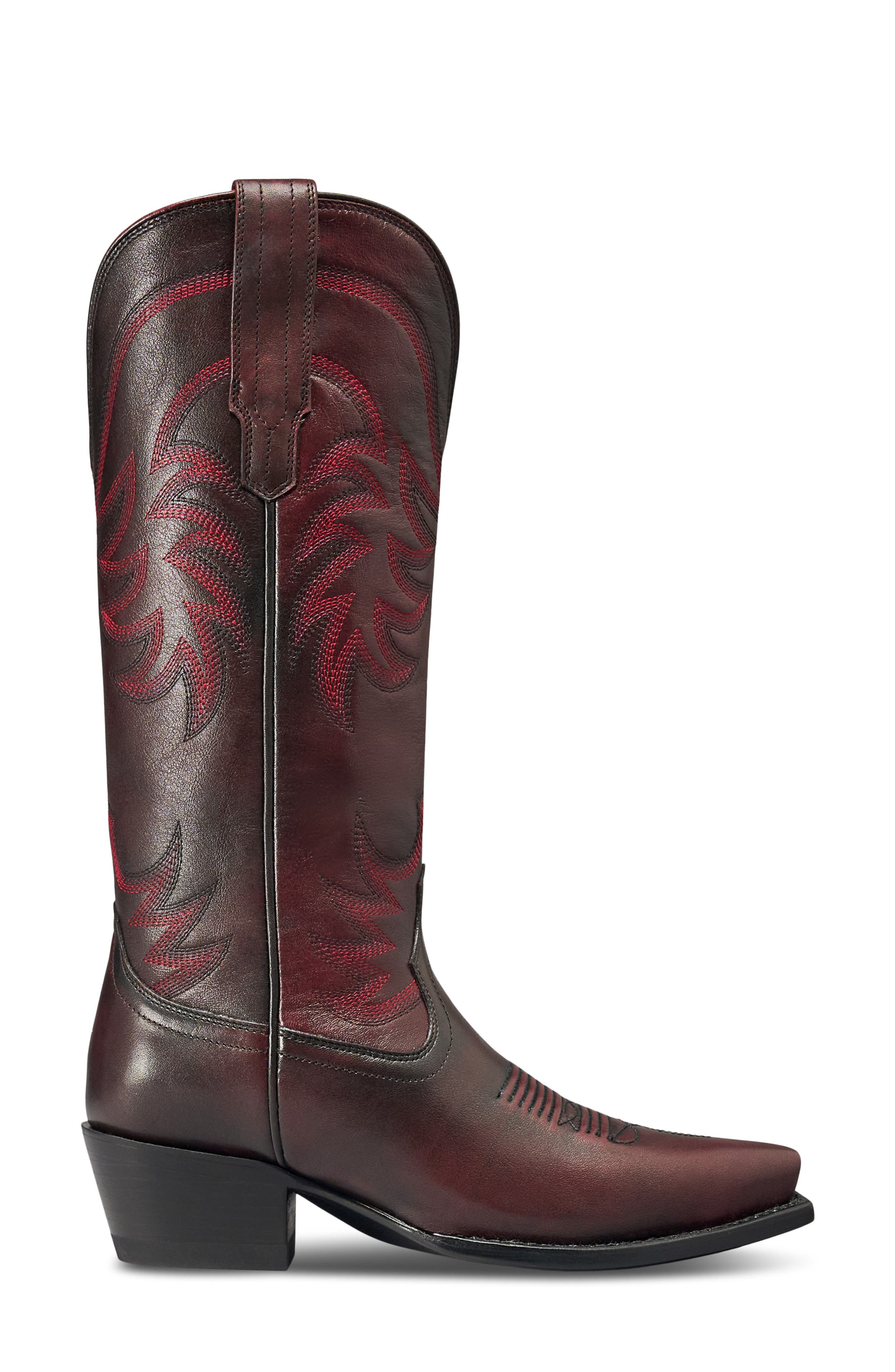 The Annie Western Boot, Alternate, color, BLACK CHERRY