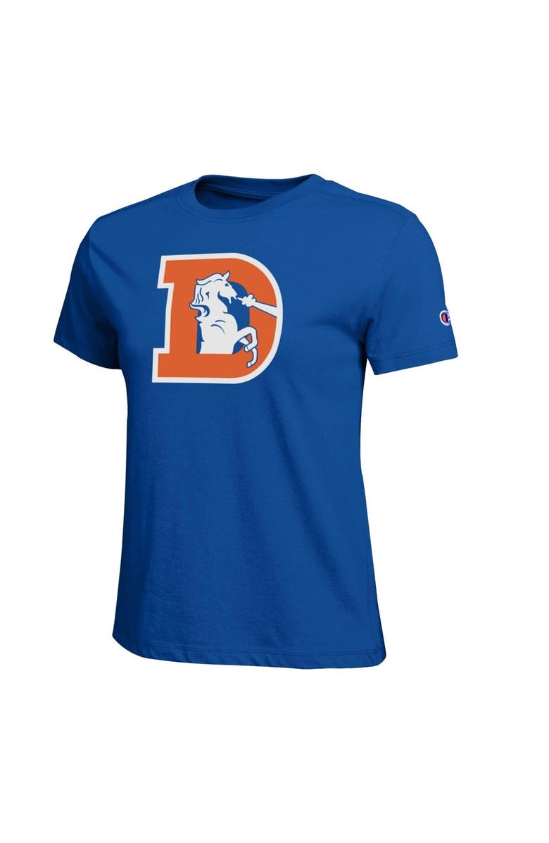 Champion Women's Champion  Royal Denver Broncos Logo T-Shirt, Main, color, Royal