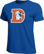 Champion Women's Champion  Royal Denver Broncos Logo T-Shirt
